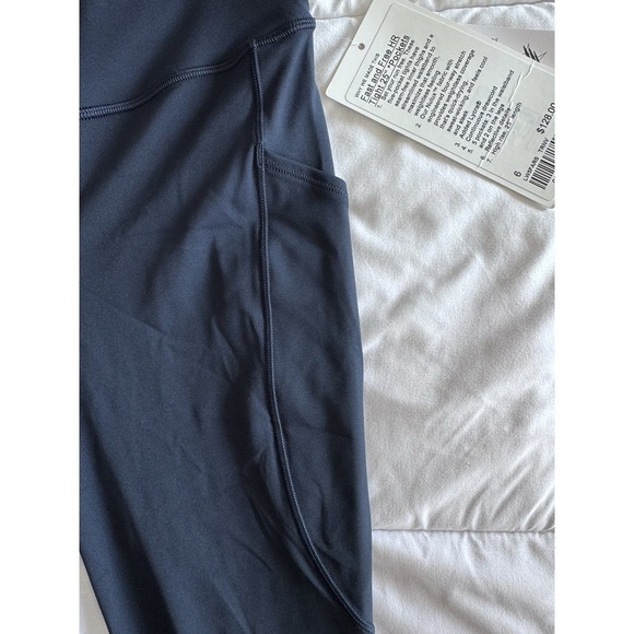 New Lululemon Fast Free HR Tight Leggings 25" Pockets Women's 6 Navy Blue $128. - Picture 8 of 16
